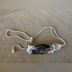 Shell and rope loop belt. Gorgeous statement piece!